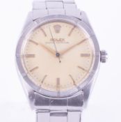 Rolex, a 1950's Oyster Perpetual gents stainless steel automatic wristwatch, Thunderbird style