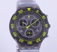 Swatch, an Ultra Quartz, gents wristwatch, boxed with paper.