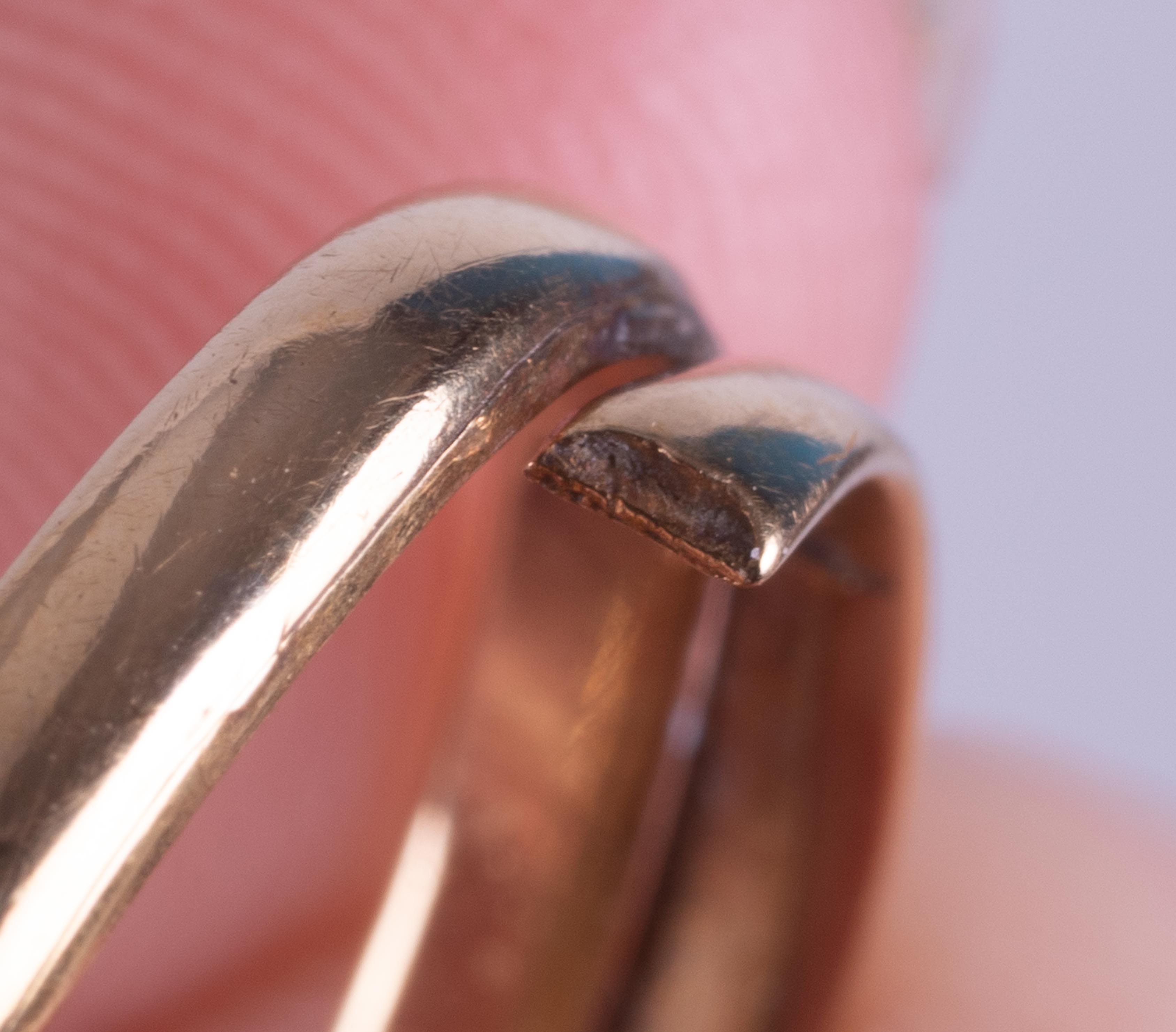 An 18ct yellow gold antique snake ring set with five old graduated round cut diamonds, approx. total - Image 4 of 8