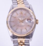 Rolex, a gent's Rolex Oyster Perpetual Datejust serial number T900228, model number