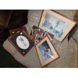 SELECTION OF FRAMED PRINTS, INCLUDING TWO REPRODUCTION PRINTS AFTER W RUSSELL FLINT
