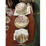SELECTION OF WEDGWOOD COUNTRY CONNECTIONS CHINA DISPLAY PLATES DEPICTING WORK HORSES, THREE