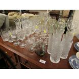 SELECTION OF DRINKING GLASSES.