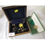 Gents wristwatch, scouts medal, cufflinks etc.