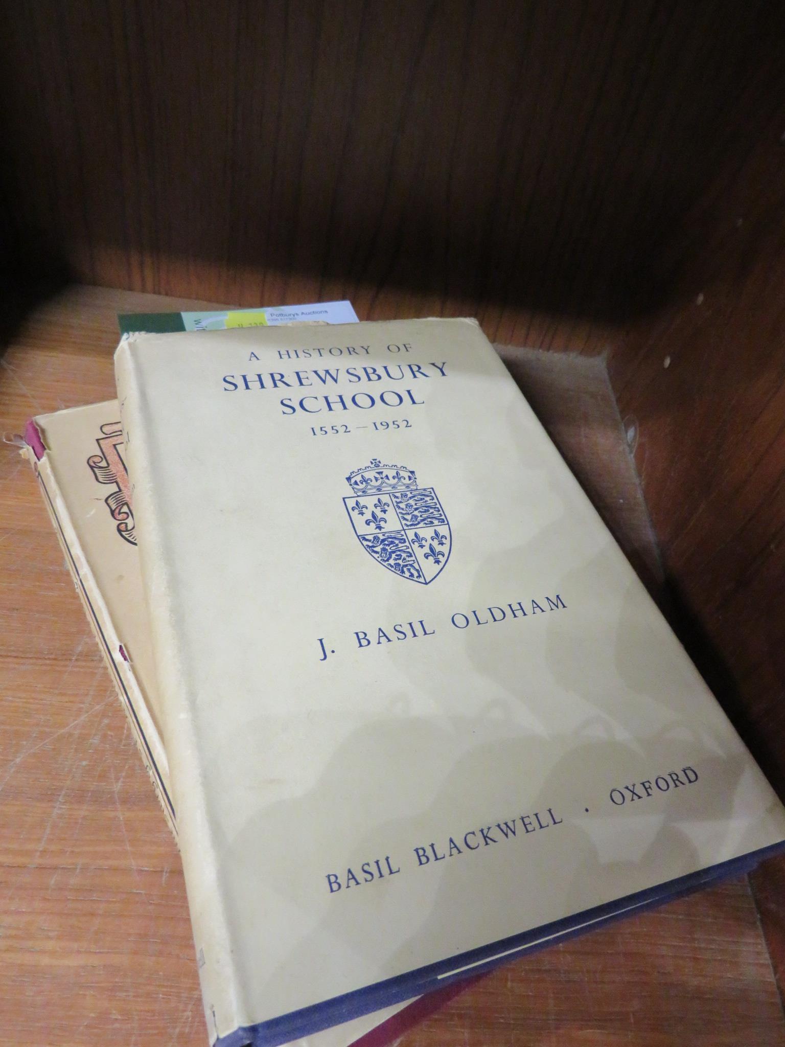 Two books - A History of Shrewsbury School, and The Story of St Catherine's School Cambridge
