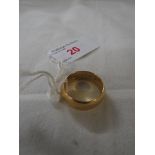 22 carat gold wedding band, British hallmarks, 8.7g