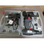 CASED PERFORMANCE POWER CORDLESS DRILL AND BLACK AND DECKER HEAT GUN