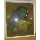 FRAMED AND GLAZED PRINT 'THE CHINESE GIRL', AFTER TRETCHIKOFF