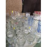 SELECTION OF DRINKING GLASSES.