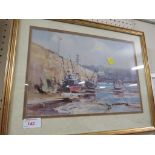 Framed and glazed limited edition print 'Low tide, St Ives' after Ray Balkwill