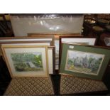 SELECTION OF FRAMED AND GLAZED LANDSCAPE WATERCOLOURS, (SEVERAL SIGNED NORTON EVANS), INCLUDING