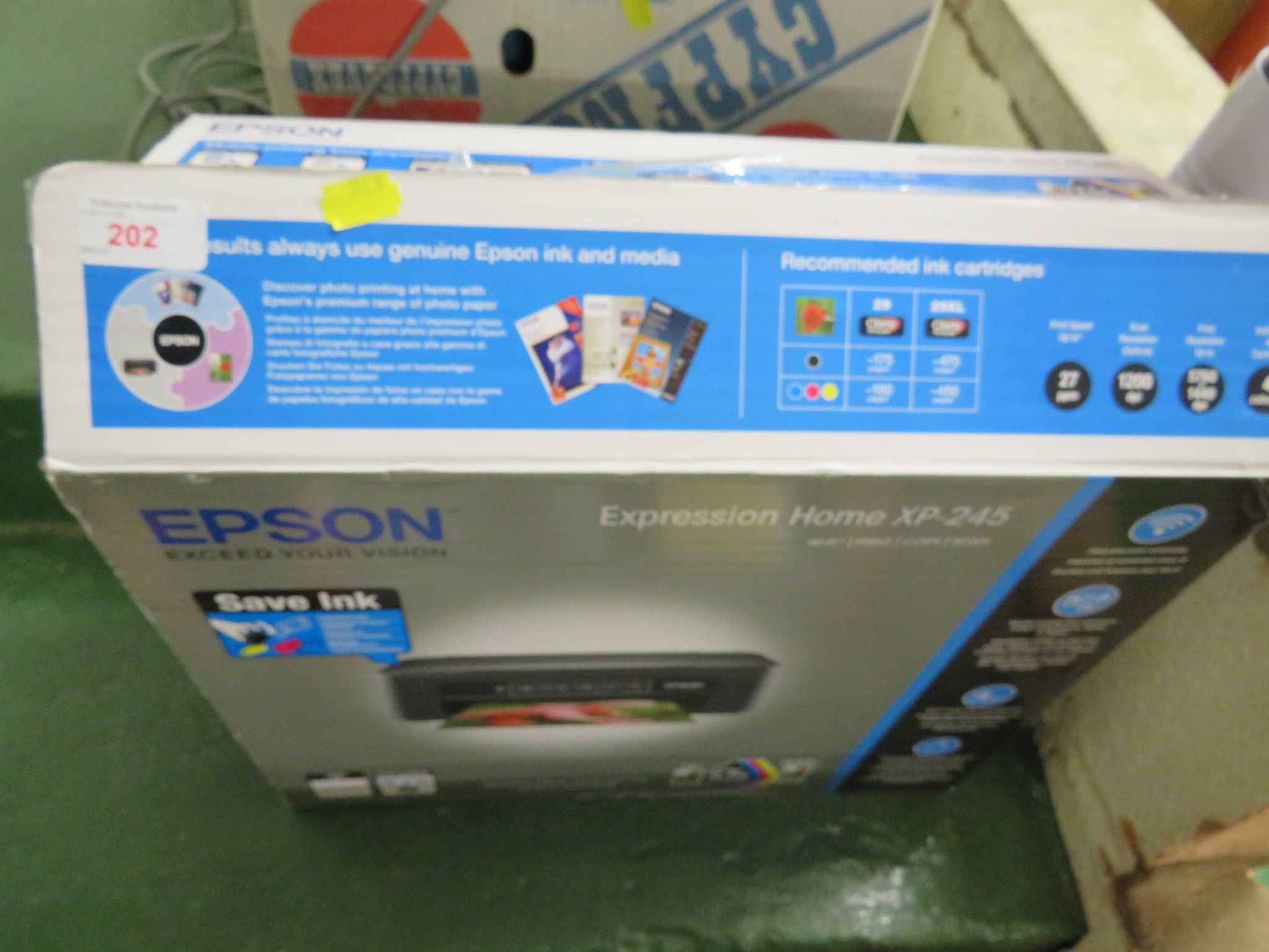 EPSON EXPRESSION HOME XP-245 PRINTER IN BOX.