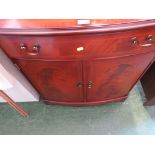 MAHOGANY VENEER SMALL SIDEBOARD WITH CUTLERY DRAWER