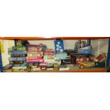 LARGE QUANTITY OF BOARD GAMES, CARD GAMES, JIGSAW PUZZLES ETC (ONE SHELF)
