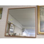 SQUARE WALL MIRROR IN WOODEN FRAME
