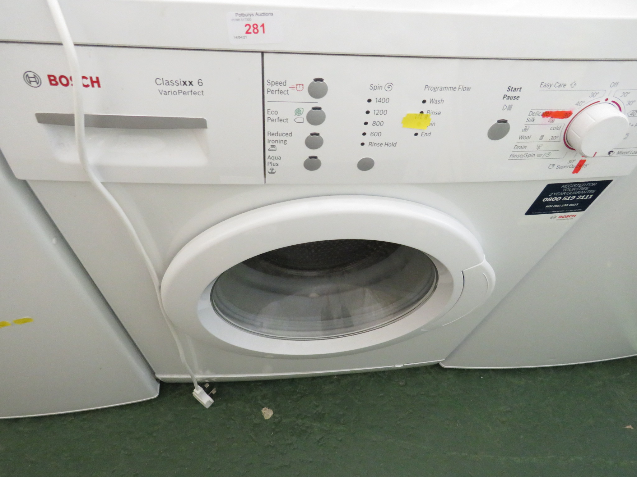 BOSCH CLASSIXX SIX WASHING MACHINE.