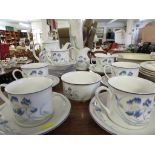 ROYAL DOULTON MINERVA PART TEA SERVICE TOGETHER WITH SMALL AMOUNT OF COPPICE PATTERN BOWLS.