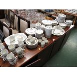 POOLE POTTERY ARGOSY TEA AND COFFEE AND DINNER WARE, INCLUDING LIDDED TUREENS AND SERVING DISHES