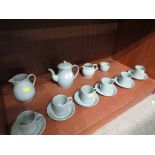 WEDGWOOD CELADON GLAZED COFFEE SET