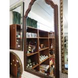 RECTANGULAR BEVEL EDGED WALL MIRROR IN WOODEN FRAME