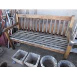 HARDWOOD GARDEN BENCH