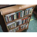 PINE THREE TIER OPEN BOOK CASE.