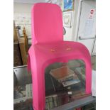 D-VISION CHILD'S PINK PLASTIC CHAIR