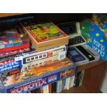 SELECTION OF VINTAGE ELECTRONIC AND OTHER GAMES INCLUDING MY FIRST COMPUTER, ATOMIC PIN BALL,