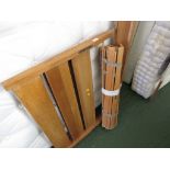 LIGHT OAK SINGLE BED FRAME (AF)