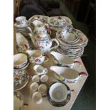 ROYAL CAULDON VICTORIA PART DINNER AND TEA WARE AND OTHER SIMILARLY PATTERNED WARE .