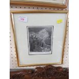 FRAMED AND MOUNTED PRINT AFTER PAM WRIGHT TITLED ANGELIC MOUNTAINS, ENDORSED IN PENCIL