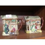 TWO ROYAL DOULTON CHARLES DICKENS JUGS - OLIVER TWIST AND THE OLD CURIOSITY SHOP.