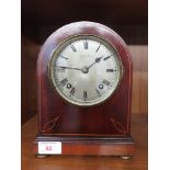 MAHOGANY CASED JAYS OF OXFORD STREET MANTEL CLOCK.