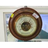 MAHOGANY MOUNTED BAROMETER