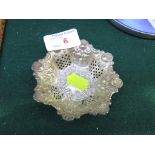 BIRMINGHAM SILVER PIERCED DISH, 0.5 OZT