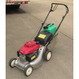 HONDA IZY EASY START GCV160 PETROL LAWNMOWER WITH GRASSBOX, MANUAL AND FUEL CAN
