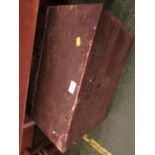 PAINTED WOODEN MILITARY STORAGE BOX