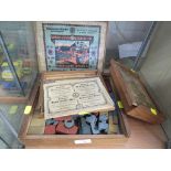 THREE WOODEN CASED SETS OF VINTAGE BUILDING BLOCKS INCLUDING RICHTERS AND DOMUSTO-STONE