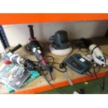 PARKSIDE PWS 230 ANGLE GRINDER, PWS 125 ANGLE GRINDER, MACALLISTER SAW, BLACK AND DECKER JIG SAW AND