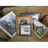 FRAMED AND GLAZED PICTURES AND PRINTS.