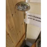 BRASS EFFECT FLOOR LAMP. (AF)