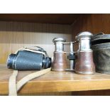 A PAIR OF VESPER 8X30 BINOCULARS AND A PAIR OF JOCKEY CLUB FIELD GLASSES WITH CASE