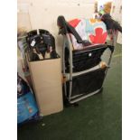 TRAVEL COT AND A CHICCO FOLDING HIGH CHAIR
