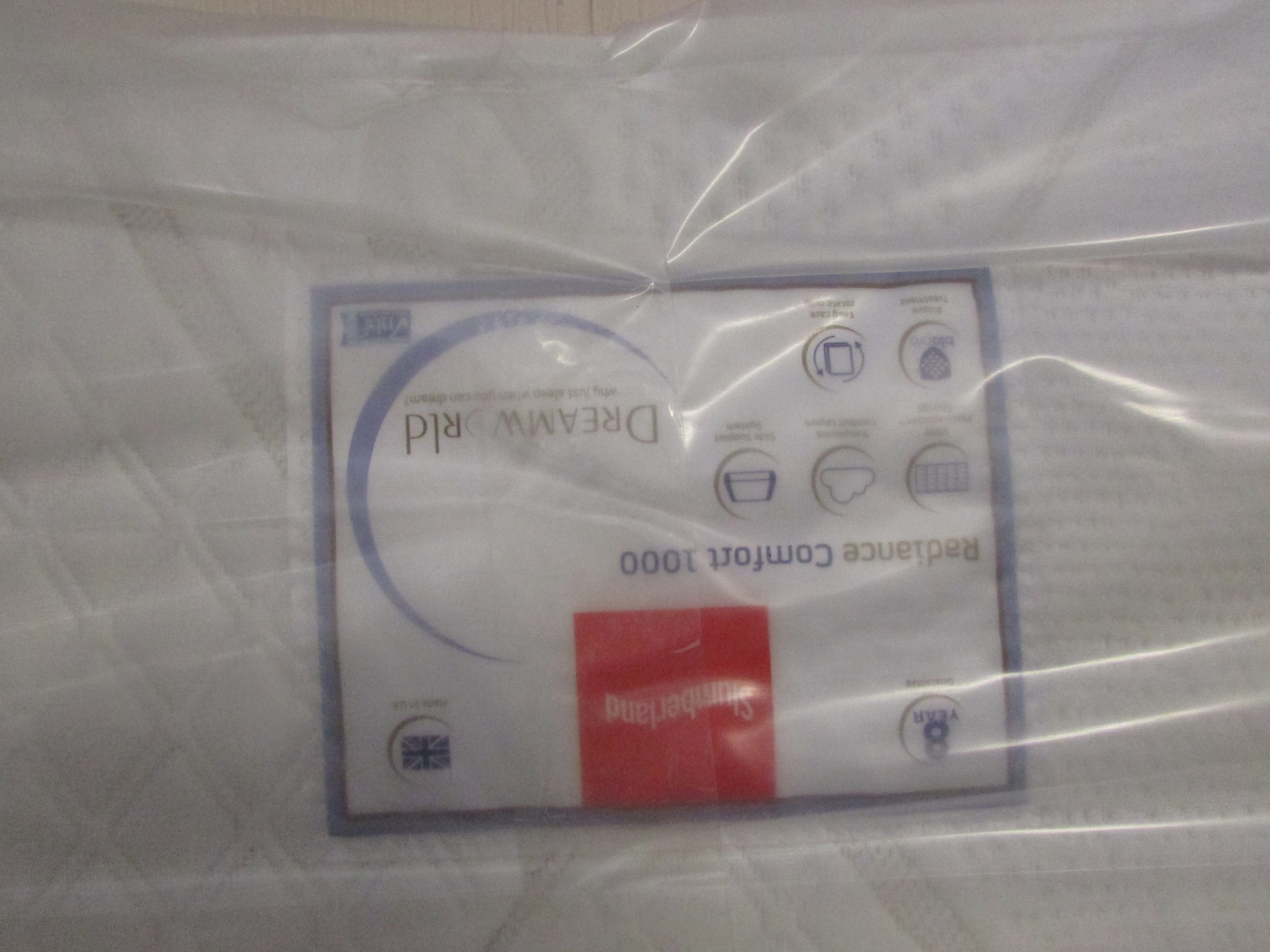 SLUMBERLAND RADIANCE COMFORT 1000 DOUBLE MATTRESS. - Image 2 of 2