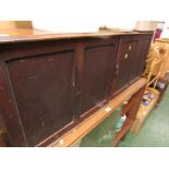EARLY 20TH CENTURY OAK TWO DOOR CUPBOARD WITH FOURTEEN COMPARTMENTS WITHIN.