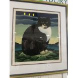 AFTER MARTIN LEMAN - LIMITED EDITION COLOUR PRINT TITLED CAROLINE'S CAT, NUMBERED 52/200 AND