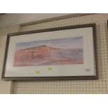 FRAMED AND GLAZED LIMITED EDITION PRINT SIDMOUTH AT LOW TIDE.