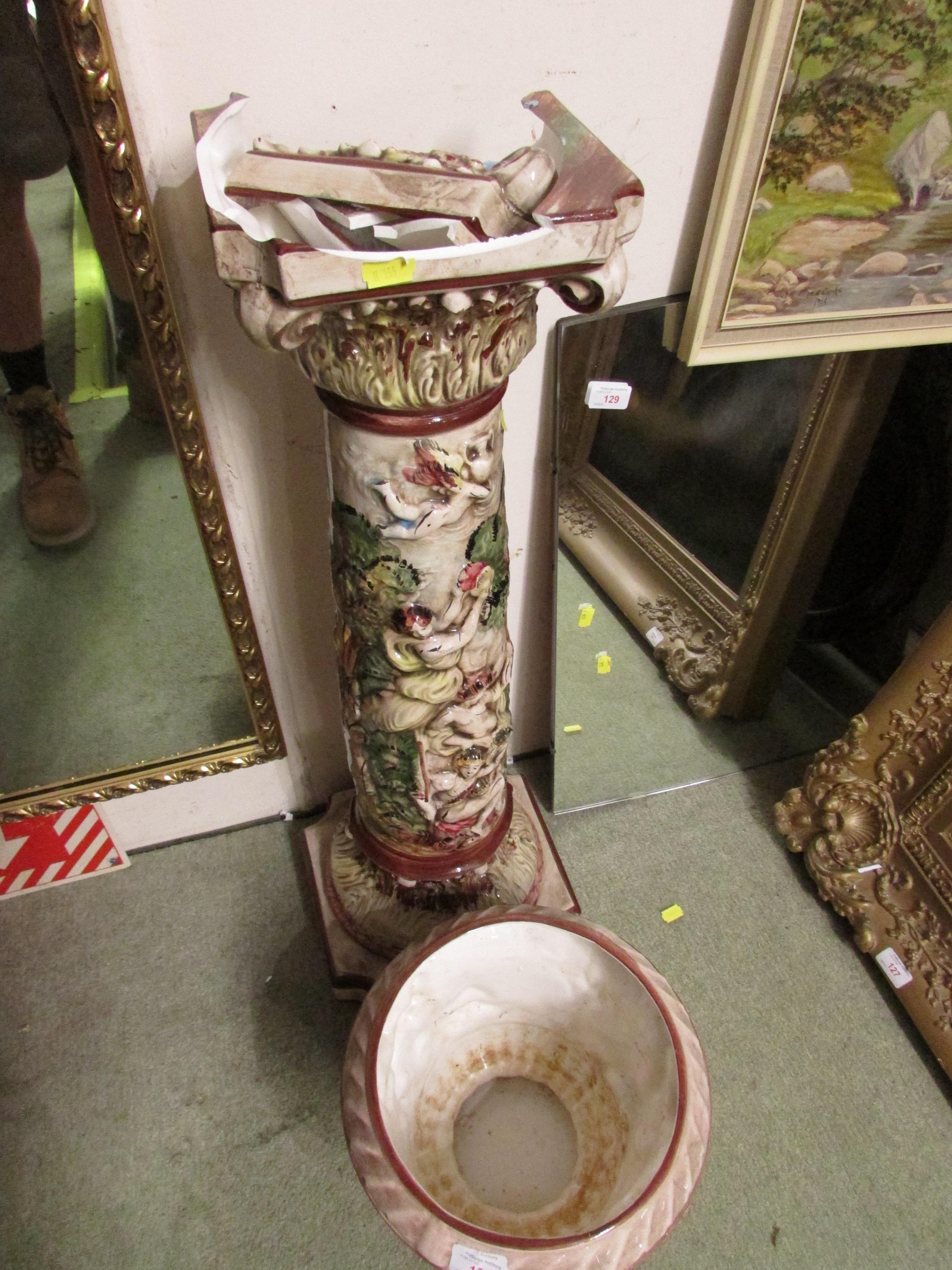 CAPODIMONTE CHINA PLANT STAND (AF)