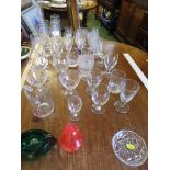 DRINKING GLASSES , ASH TRAY , PAPER WEIGHTS AND OTHER GLASS WARE.