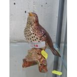 BESWICK FIGURINE OF A THRUSH.